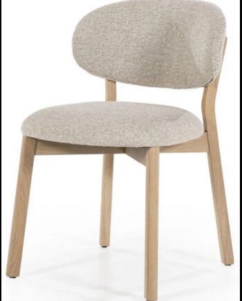 Mikky Spisebordsstol Egetræ Polyester H79 Taupe