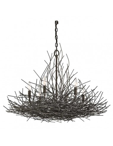 Organique Lysekrone Stål ø76 E14 Antik Bronze
