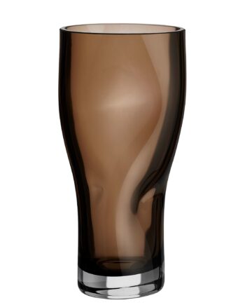 Orrefors Squeeze Vase Smokey Brown