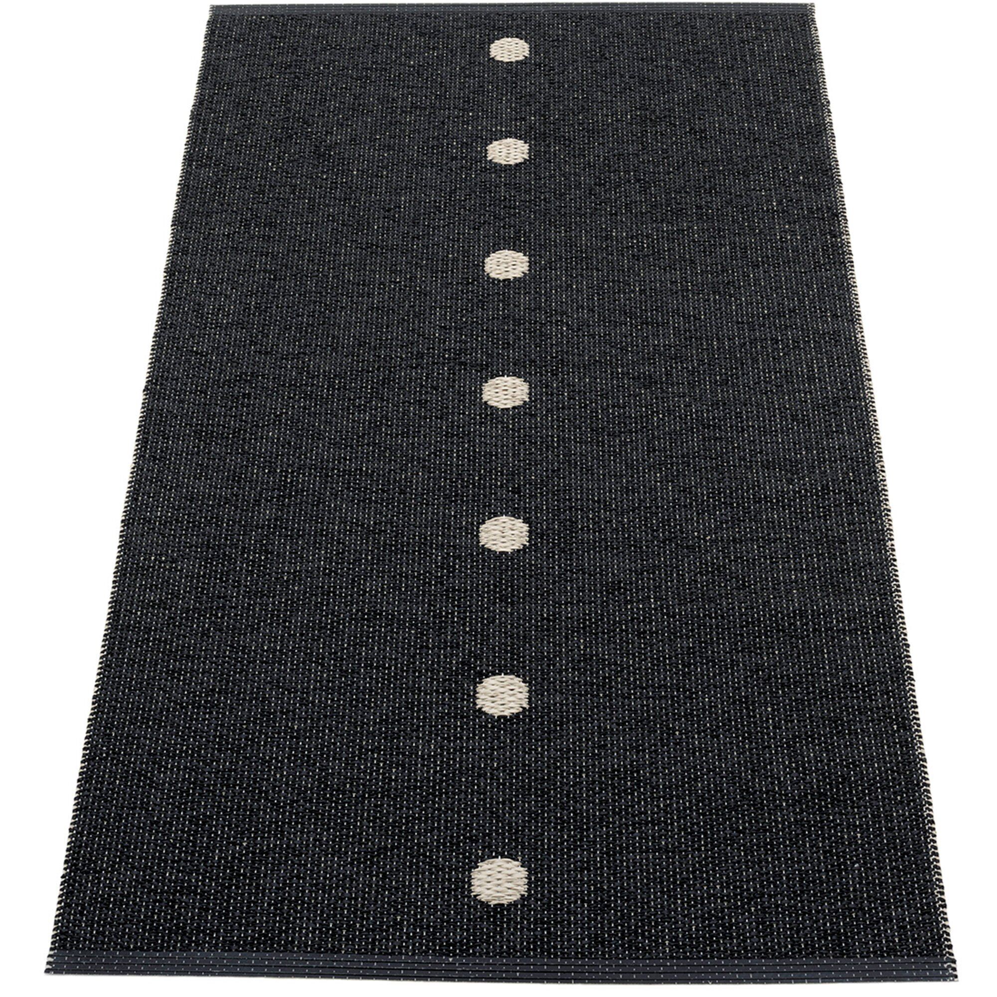 Pappelina Gulvtæppe Peg 140 Black Linen