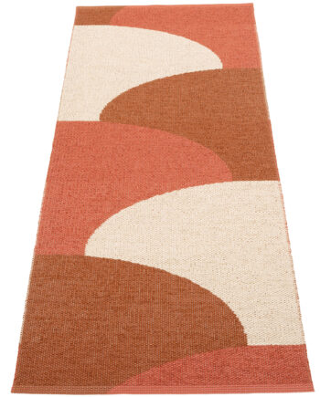 Pappelina Hill Tæppe 70x180 Brick Rust Cream