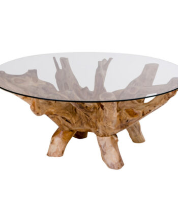 Rundt Sofabord Med Glas 2101040