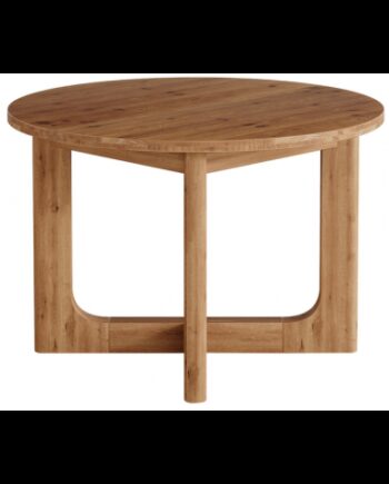 Rundt Spisebord Fyrretræ Mdf ø100 Naturbrun