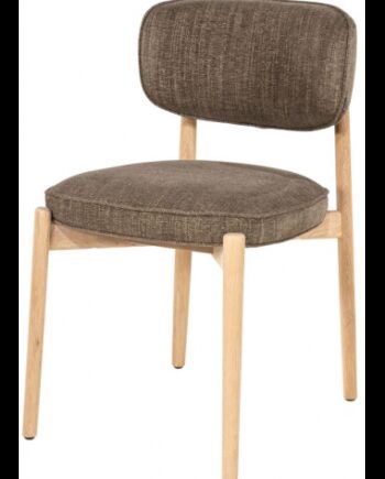 Rune Spisebordsstol Egetræ Polyester H83 Brun