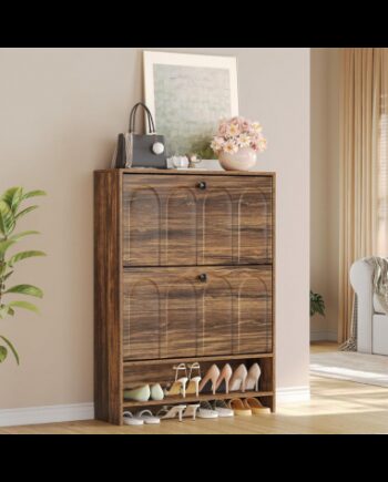 Skoskab Mdf H108 B80 D24 Brun