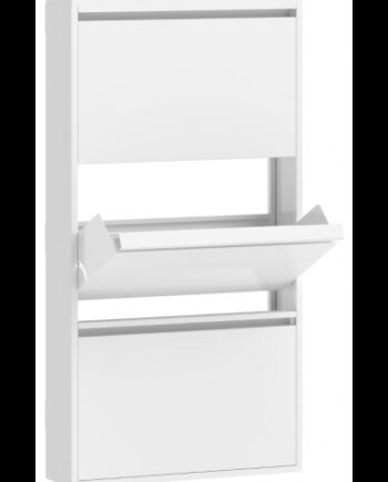 Skoskab Metal H105 B55 D15 Hvid