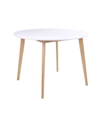 Spisebord Hvid Natur ø105 H75 2201031