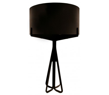 Stor Gulvlampe H137 ø80 Brun Sort