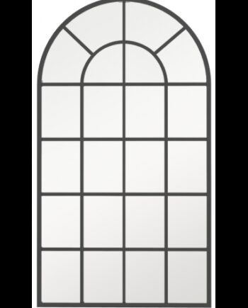 Vægspejl Metal Glas H110 B65 Sort