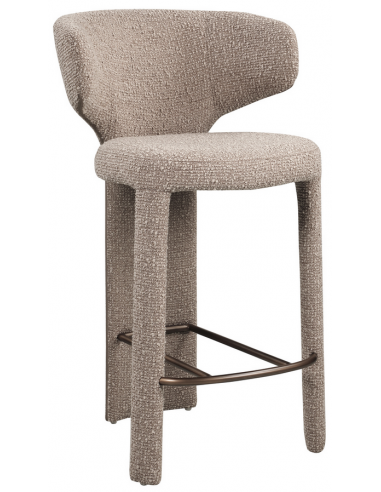 Viola Barstol Stål Polyester H95 Chunky Mokka